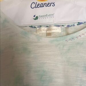 LoveShackFancy Mint Green Short Sleeve Tee